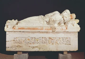 Sarkophag von Velthur Partunus, 8.-1. Jahrhundert v. Chr. (Terrakotta)